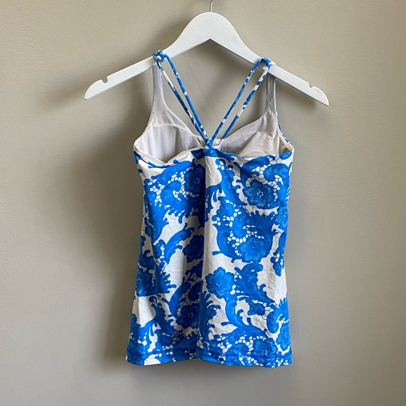 Lululemon free to be Laceoflage polar cream beaming blue tank top - Picture 4 of 8